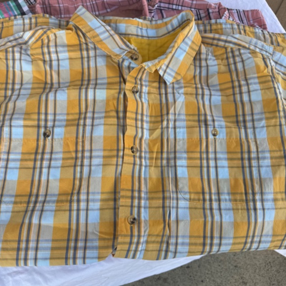 Kingsize Mens Button up Shirts Short Sleeve 4XL TALL LOT 4 - Picture 8 of 9